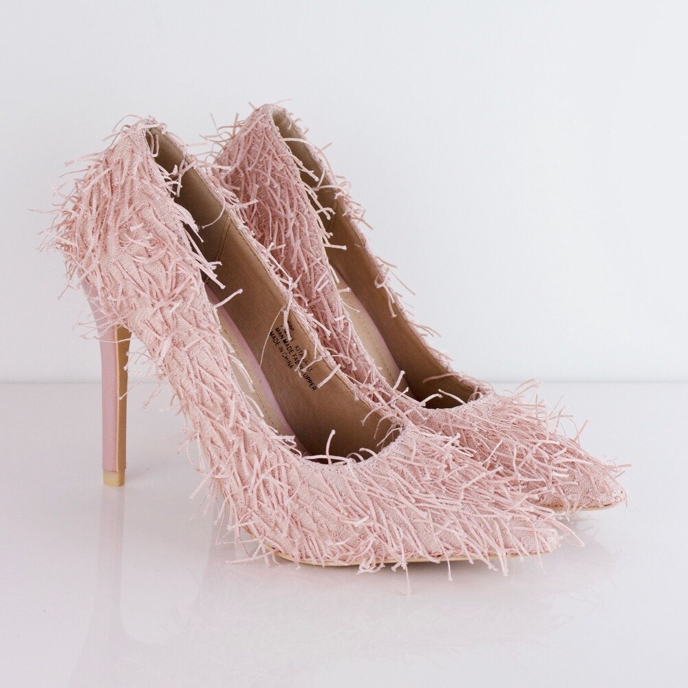 Pink Fringes Pumps